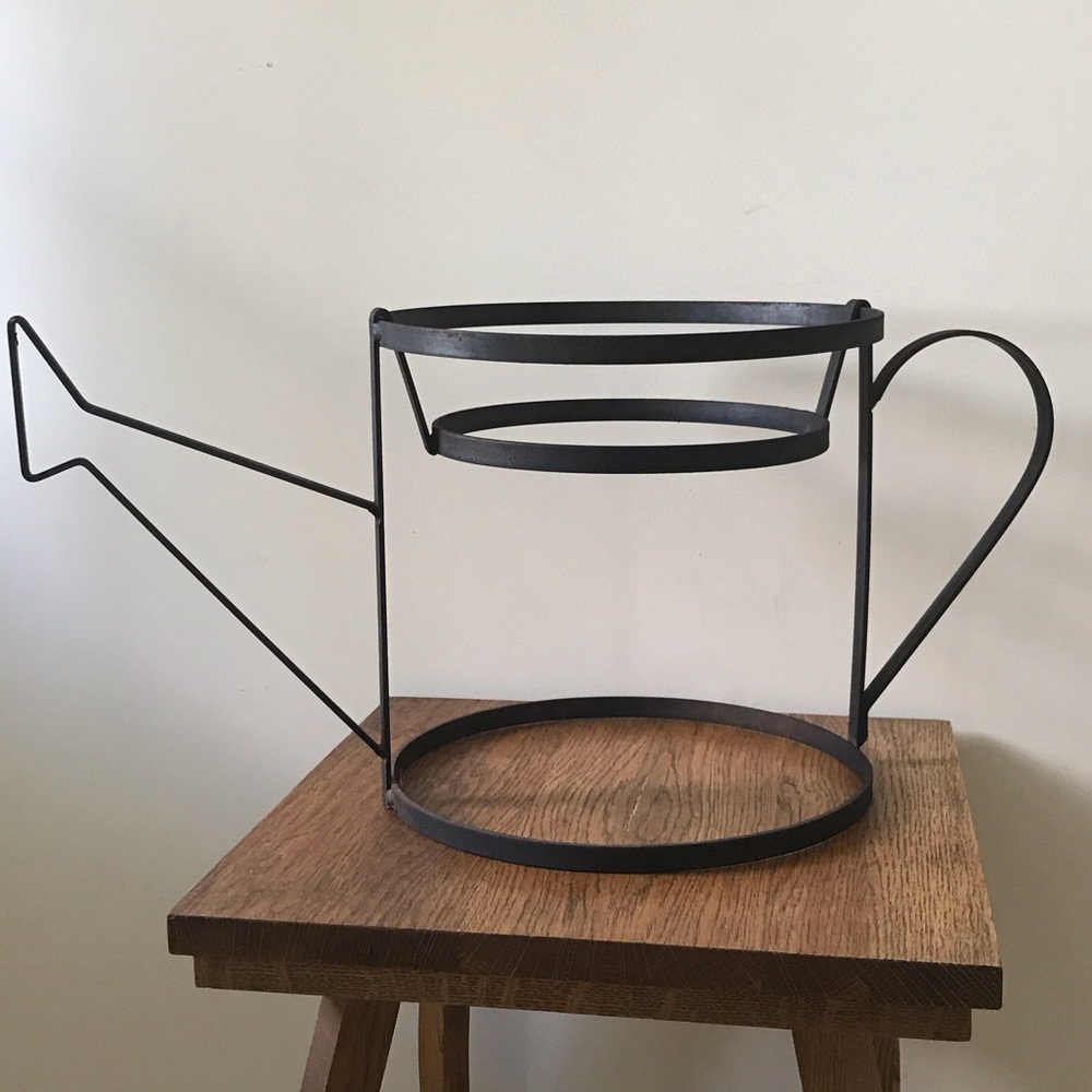Amish wrought iron plant stand vintage